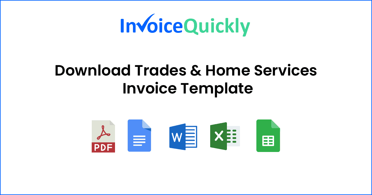 Trade & Home Service Invoice Template