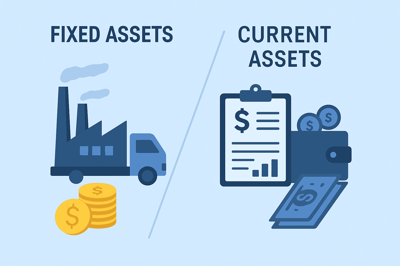 Fixed assets vs. Current assets: what are the differences?