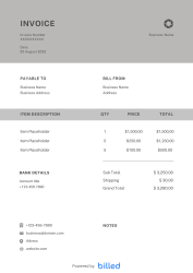 Junk Removal Invoice Template