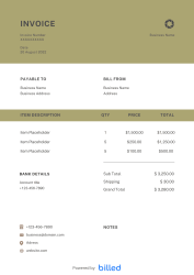 Law Firm Invoice Template