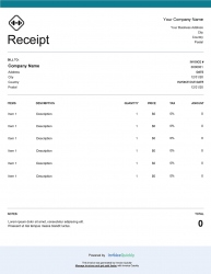 sale google sheet receipt
